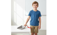 Mini Desktop Dustpan Thickened Stainless Steel Dustpan Compact Household Cleaning for Kids, Desk, School