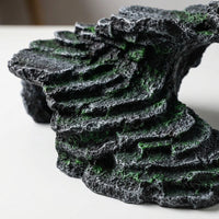 Tortoise House and Turtle Rock Hide, Resin Basking Perch for Reptile Stone Tortoise Rock Plate for Reptiles and Snakes