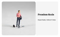 2 Pieces 1:64 Scale Figures Highly Detailed 1:64 Scale Figure Business People Miniatures Collectible Resin Model Person