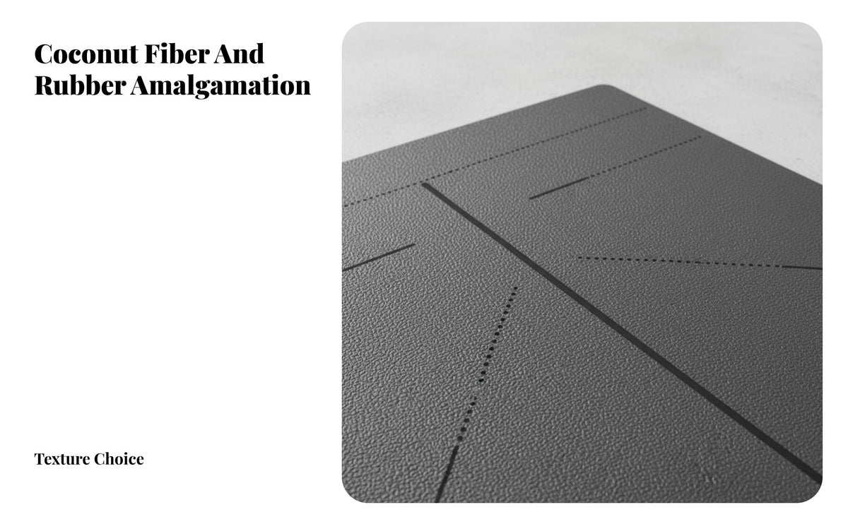 Non-Slip Roll-up Exercise Mat Extra Thick Alignment Exercise Mat Shock-Absorbing Workout Pad Thickened for Beginners, Adults, Home, Floor Exercises, Pilates Studio, Outdoor