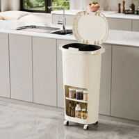 kitchen waste bin with storage