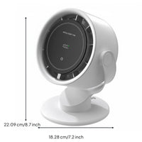 100 Speed Settings USB Desk Fan Rechargeable Mini Desktop Fan Quiet Operation Air Circulator Type-C Charging for Office Workers, Students, Travel, Bedroom, Dorm Room