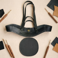 2 Pieces P-Shaped Handbag Body Contrast Stitching Curved Handbag Body Fashion Accessory Stitched Perimeter Wide Accessible Top