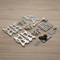 RC Car Metal Upgrade Parts Kit Rc Steering and Arm Wear-Resistant Resistant distant Control Vehicle Part for WLtoys 1/12 124017 124019