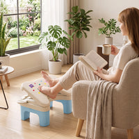 Molded Under-Desk Footstool Easy to Clean Ergonomic Footrest Low-Height Footstool with Textured Surface Long-Lasting for Office Workers