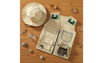Outdoor Exploration Role-Play Set Multi-Pocket Design Kids Journeyer Vest and Hat Set Children's Wilderness Costume Multiple