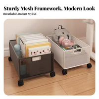 Wheeled literature container with casters Multi-Tier Utility trolley Large Capacity for Students