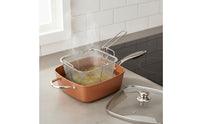 Versatile Cooker Large Capacity Versatile Cookware Set Easy to Clean Nonstick Cooking Pan with Accessories for Beginner Cooks, Students