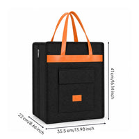 Front Pocket Travel Shoe Bag Multiple Pockets Trolley Sleeve Shoe Bag Portable