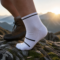 Professional Basketball Running Socks for Men and Women, Thickened Terry Cushion, Non-Slip Outdoor Hiking Sports Socks