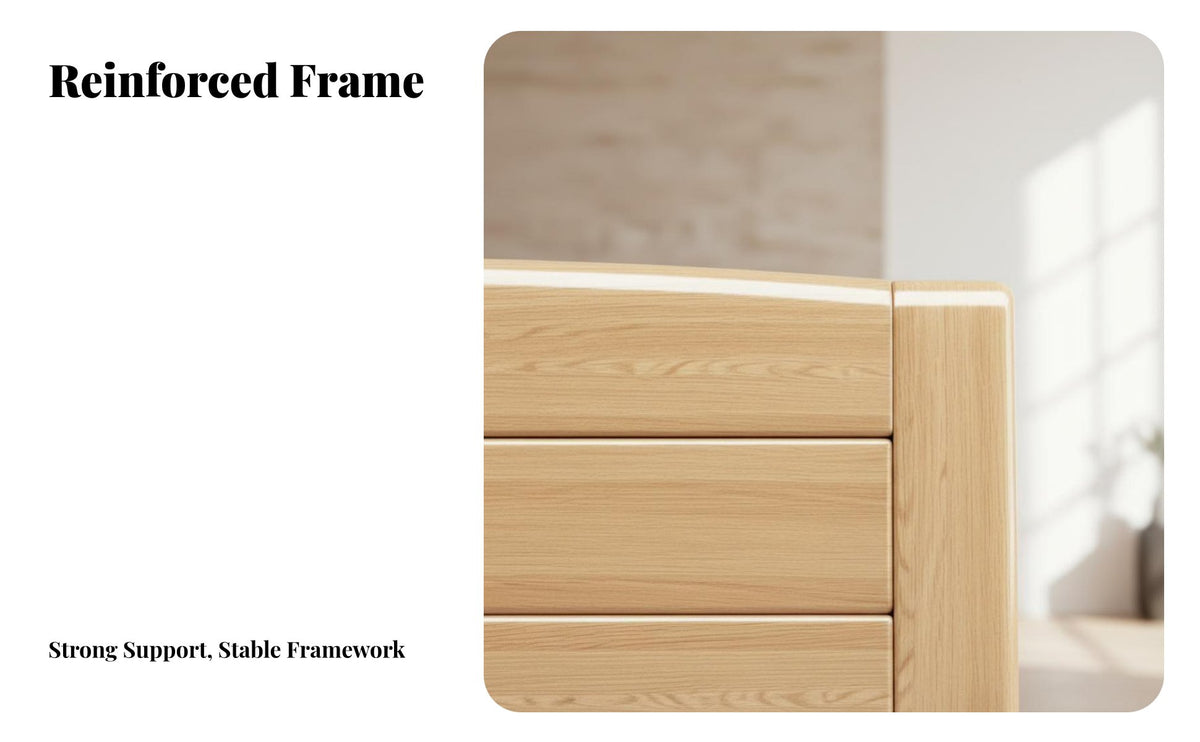 foundation Bed Frame with Headboard Modern Design Slatted foundation Bed Minimalist aesthetic Bedroom Furniture for partners, Homeowners, Apartment, Guest Room