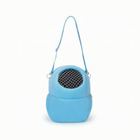 Soft-Sided Pet Backpack with Shoulder Strap Breathable Pet Carrier with Mesh Door Padded Small Animal Carrier Long-Lasting for Travel