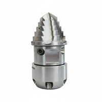 Stainless Steel Rotating Nozzle Clog Removal Rotating Sewer Nozzle Rustproof Rotary tube Cleaning Head for Maintenance Workers