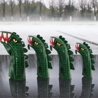 4 Pieces Dinosaur Golf Headcover Shielded Golf Club Head Cover Dinosaur Head Cover Textured Waterproof for Golfers