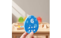 Dinosaur Egg Puzzle Child-Centered Number Color Matching Toy Fine Motor Skills Egg Matching Puzzle for Preschoolers, Kids, Home Education