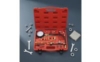 Petrol Pressure Test Kit Molded Storage Case Petrol Pressure Tester Metal Adapters