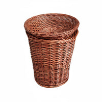 Large Capacity Supermarket Produce Hamper Long-Lasting Display Basket Multipurpose Woven Bin Retro Appearance for Grocery Storage Managers, Farmers Market Vendors, Homeowners, Fruit Shop, Kitchen, Living Room, Party
