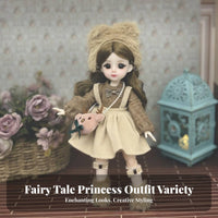 1/6 Scale Princess Doll Clothes Changeable Vintage Design for Girls, Display, Dollhouse Play