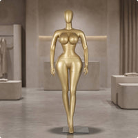 Glossy Full Body Mannequin Stable Glass Fiber Mannequin Sturdy Dress Form Long-Lasting for Boutiques, Fashion Designers, Showroom