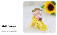 Cute Design Playground Theme Cake Topper Resin Doll Ornament for Children, Desktop