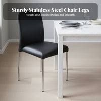 Stackable Armless Dining Chair Modern Design Upholstered Armless Chair Comfortable Backrest Seating Furniture Sturdy Long-Lasting for Restaurant Owners, Homeowners, Families, Hotel, Kitchen, Waiting Room, Bedroom