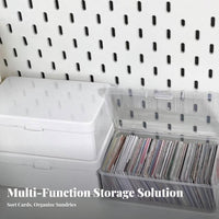 Stackable Drawer Organizer debrisproof Clear Drawer unit Space Saving for Students