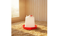 Hands-Effortless Watering Automatic Chicken Feeder Easy to Clean Hanging Duck Feed Trough Sturdy Material Hanging Poultry Waterer Heavy Duty for Backyard