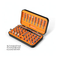 Ratcheting Screwdriver Set with Ratchet Handle Interchangeable Screwdriver Set with Storage Case Compact Tool Detachable for Homeowners, Hobbyists, Workshop