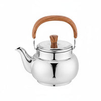 Stovetop Teapot with Infuser Anti-Scald Handle Stainless Steel Teapot Water Boiling Pot for Outdoor
