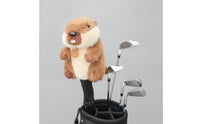 Golf Club Head Cover with Knit Sleeve Funny Driver Headcover Black Driver Head Cover for Golfers
