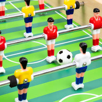 Table Football Game Compact Wooden Foosball Table Educational Wooden Soccer Game for Kids