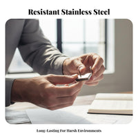 Stainless Steel Strapping Buckle L-Shaped Banding Fastener Pipe Insulation Buckle Long-Lasting Metal Strap Fastener