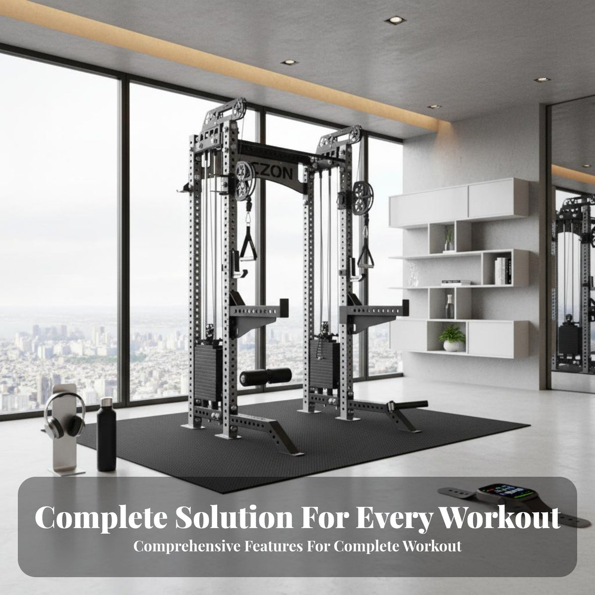 Linear Guide Machine Squat Rack Professional Grade Comprehensive Linear Guide Machine Heavy-Duty Steel Construction Multi-Functional Squat Rack