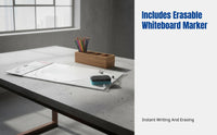 Small Dry Erase Writing Board, Reusable Memo Pad, Easy to Clean, Multi-Size, For Desk, Fridge, Office, Home