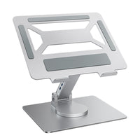 Laptop Stand, with Docking Station Metal Docking Station Laptop Stand Swivel for Professionals, Students, Home Office, Desk, Study