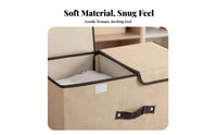 3 Pieces Foldable Frame Storage Box Large Capacity Clothing Container dust-resistantresistant