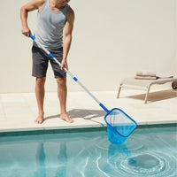Telescopic Pool Skimmer Net Wide Application Aluminum Pool Foliage Net