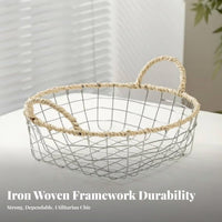 Countertop Utility Basket Space-Saving Vanity organizer Sturdy Construction