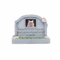 Resin Pet Tombstone Photo Frame Design Pet Remembrance Marker Outdoor Display Resin Headstone for Funeral