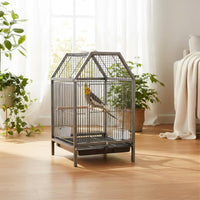 House-Top Enclosure Metal Pet Enclosure Vertical Wires