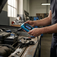 Overcurrent Current Tester with LCD Display Handheld Car Fuse Circuit Tester Compact Backlit for Mechanics, Garage, Roadside Emergency