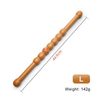 Wood Massage Smooth Rounded Grip Wooden Massage Roller Ergonomic Design Accessory for Salon