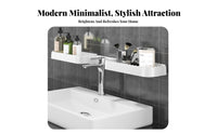 DrillDrilldrillless Installation Rotating Corner Organizer No Drilling Required Rotating Shelf Organizer Foldable Design Bathroom Accessory 180-Degree Rotation for Renters, Homeowners, Students, Kitchen, Dorm Room
