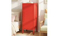 Tall Narrow Storage Cabinet Space-Saving Metal Storage Cabinet for Living Room, Bedroom, Small Apartments