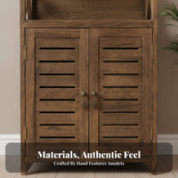 Rustic design Narrow Wicker Drawer Tower Multi-Functional Chest of Drawers Space-Saving Storage Cabinet Woven Baskets for Apartment Dwellers, Homeowners, Students, Bedroom, Living Room, Entryway, Bathroom