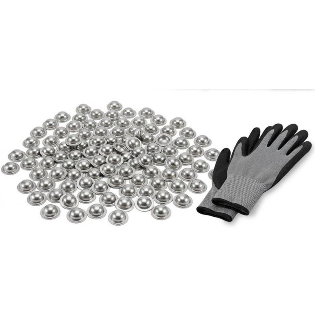 250 Pieces Metal Screw Cap with Flange Watertight Hardware Long-Lasting