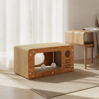 Cat House with Scratching Board Multi-Functional Pet Furniture Sturdy for Cats