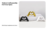 Affectionate Hands Statue Romantic Gift Affectionate Hands Sculpture Nordic Design Love Gesture Figurine for Couples, Anniversary, Bookshelf