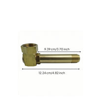 Brass Hose Reel Adapter Sturdy Hose Reel Replacement Fitting Rustproof Swivel Elbow Connector for Watering