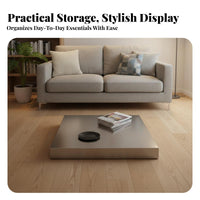 Italian design aesthetic dual-level Square End Table Minimalist lifedesign aesthetic design Room Furniture Luxury Feel Designer Inspired for Modern Homeowners, Apartment Dwellers, Adults, Small areas, Lounge Area, Home